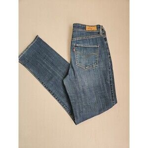 Levi's Women's Skinny Demi Curve Jeans, Size 28,Mid-Rise, Dark Wash Blue